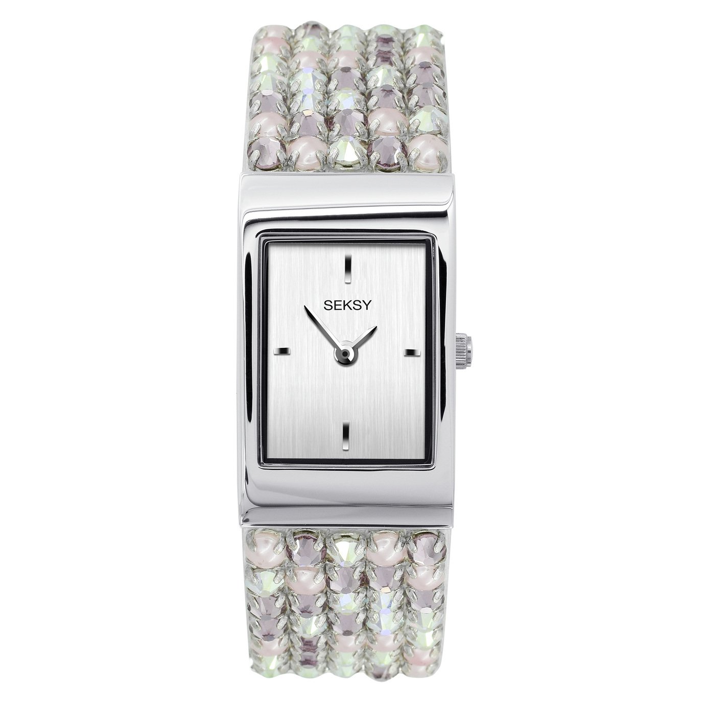 Seksy Rocks Ladies Silver/Pink Coloured Bracelet Watch Review