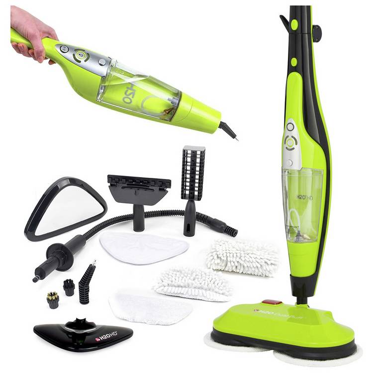 H2O HD 8-in-1 Steam Cleaner, Scrubber, Buffer & Polisher 0