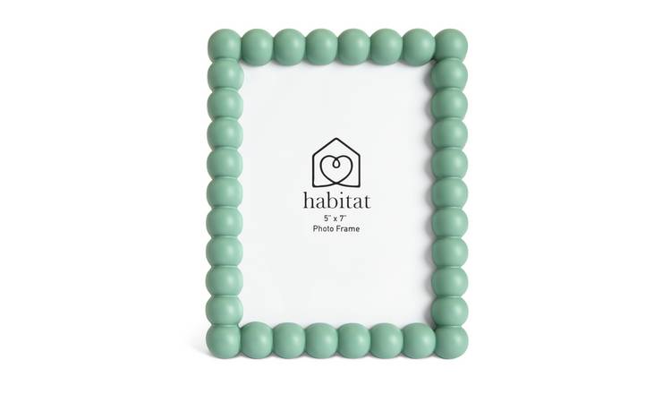 Habitat Green Bobble Picture Frame - 5x7"