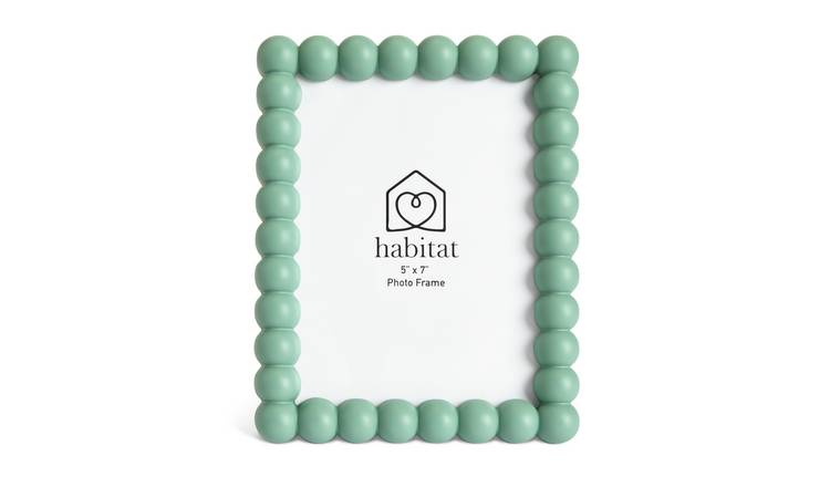 Habitat Bobble Picture Frame - Green - 5x7"