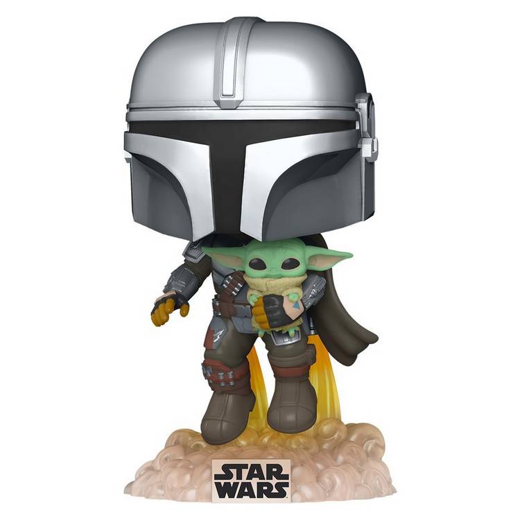 Funko POP Star Wars The Mandalorian Flying with Jet Pack 0
