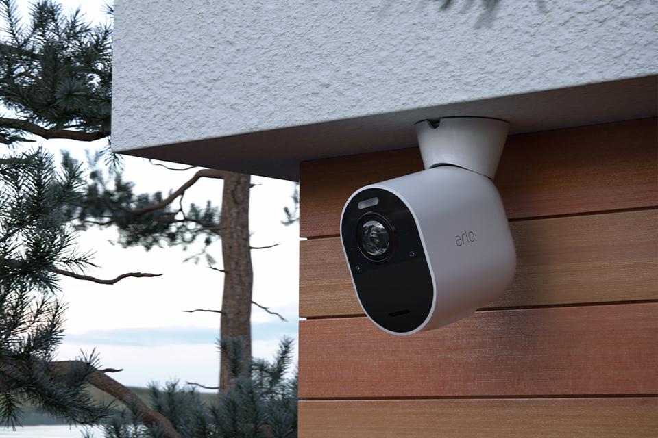 Outdoor security cameras.