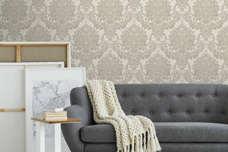 View Living Room Wallpaper Feature Wall Gif