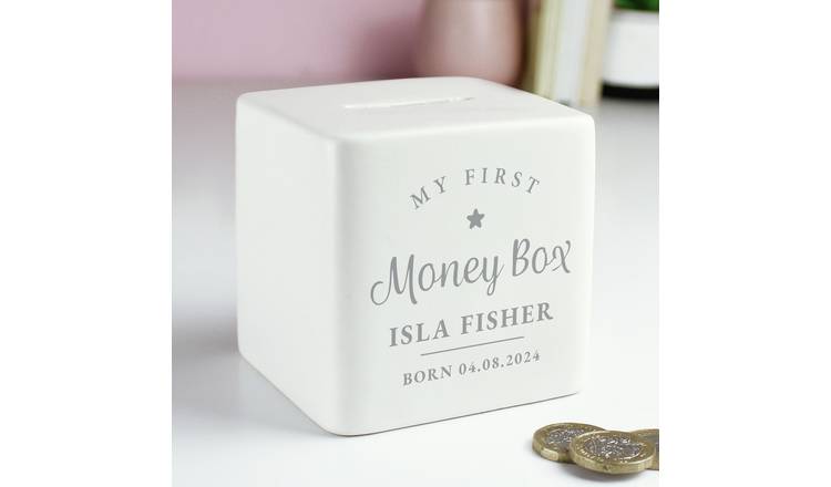 Personalised Message My First Ceramic Money Box