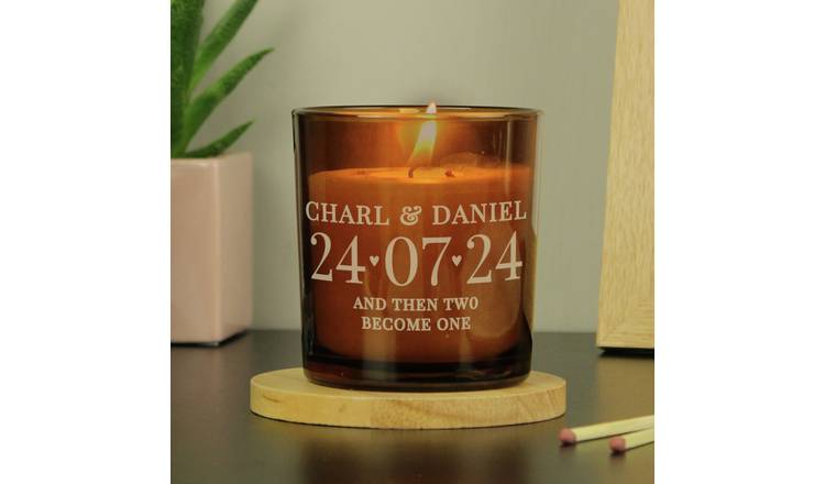 Personalised Message Special Date Candle - Vanilla