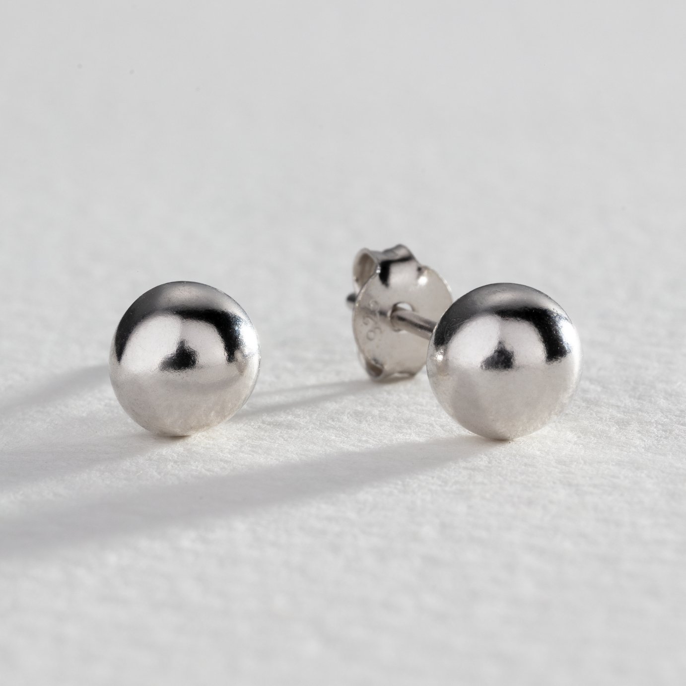 Revere Sterling Silver Ball Stud Earrings Set of 4