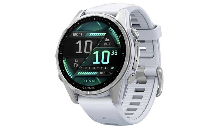 Buy Garmin Fenix 8 43mm Smart Watch Whitestone Fitness and activity trackers Argos