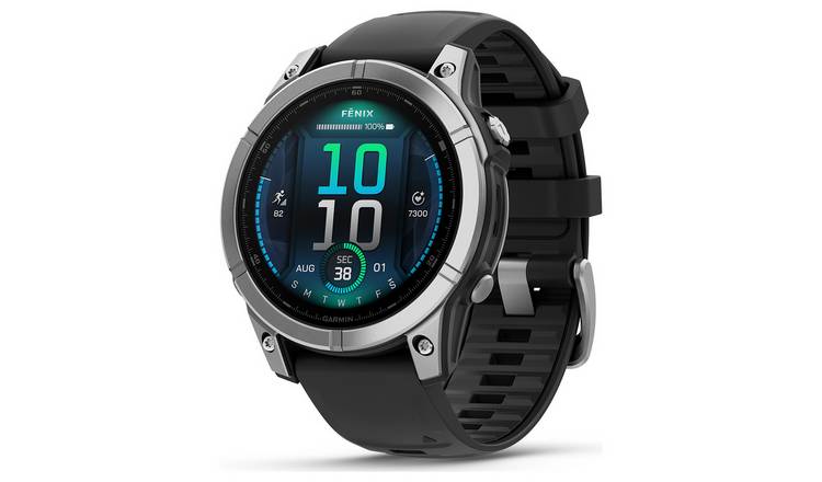 Buy Garmin Fenix E 47mm Smart Watch Graphite Fitness and activity trackers Argos