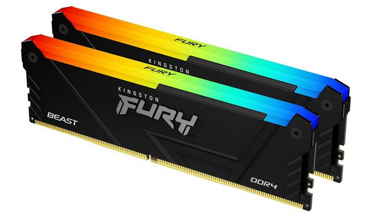 Kingston FURY Beast 16GB DDR4 RGB Memory - Pack of 2