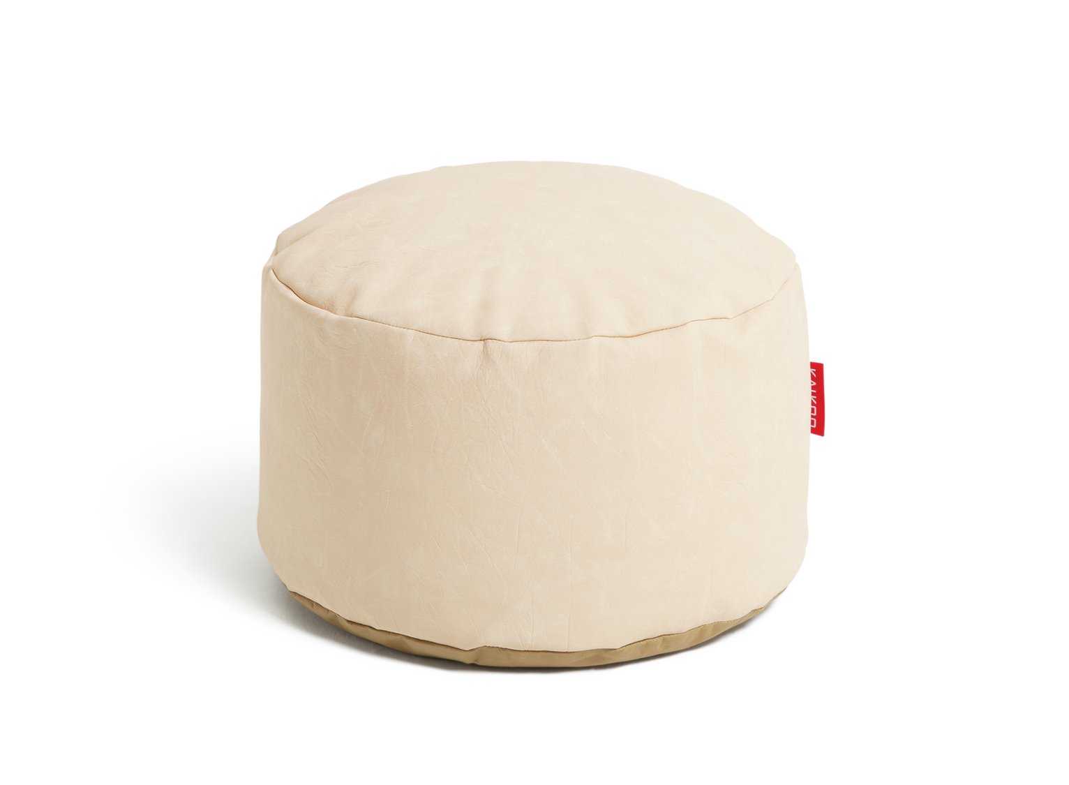 Argos Home Drew Faux Leather Footstool - Cream