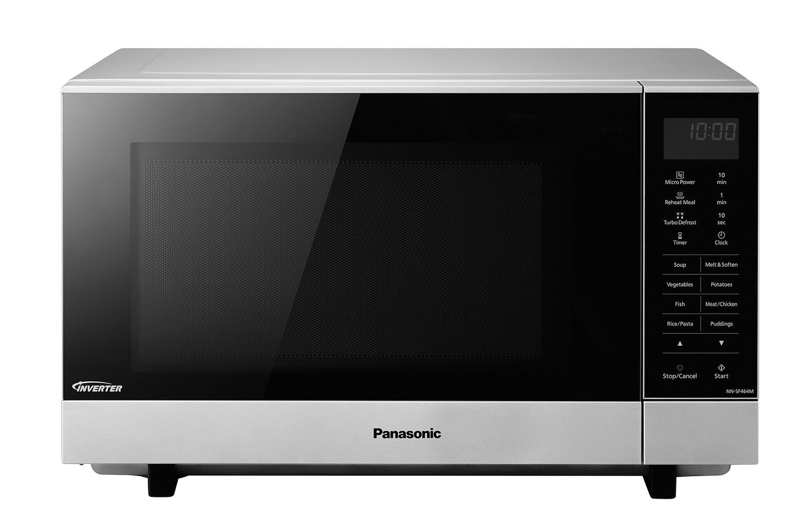Panasonic 900W Standard Flatbed Microwave NN-SF464M - Silver