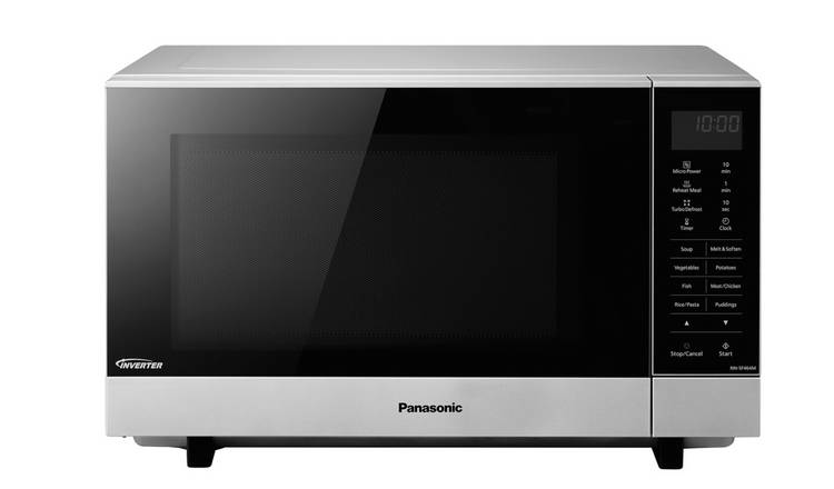 Buy Panasonic 1000W Standard Flatbed Microwave NN-SF464M Silver ...