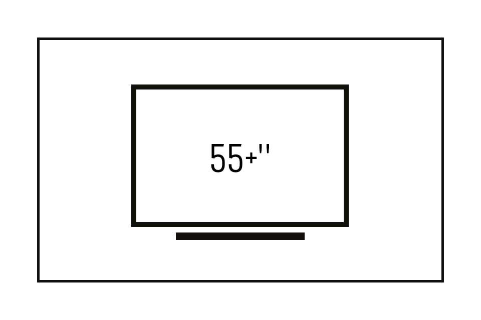 55+ inches