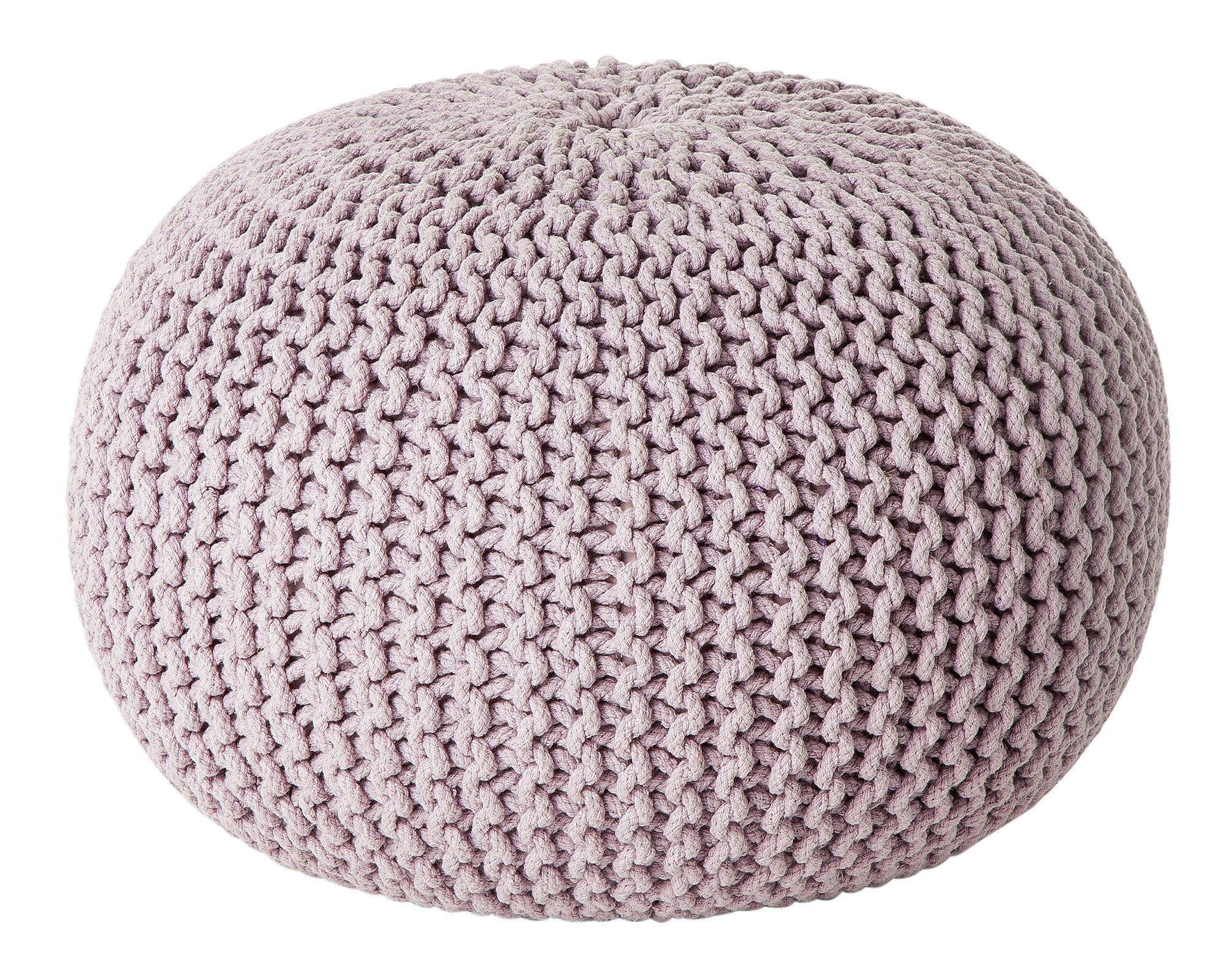 Argos Home Cotton Knitted Pod Footstool - Lavender