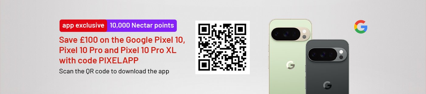 Save £100 on the Google Pixel 10, Pixel 10 Pro & Pixel 10 Pro XL with code PIXELAPP.Scan the QR code to Download the app.