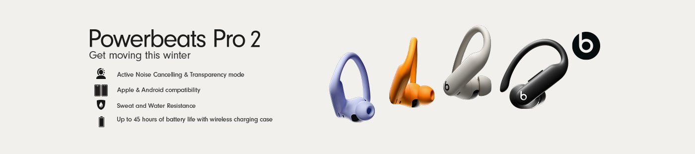 Beats. Powerbeats Pro 2. Get moving this winter.