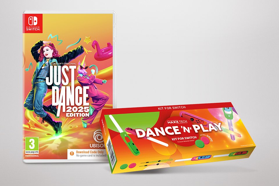 Buy Just Dance 2026 or 2025 and get the Maxx tech Dance n Play kit for free.