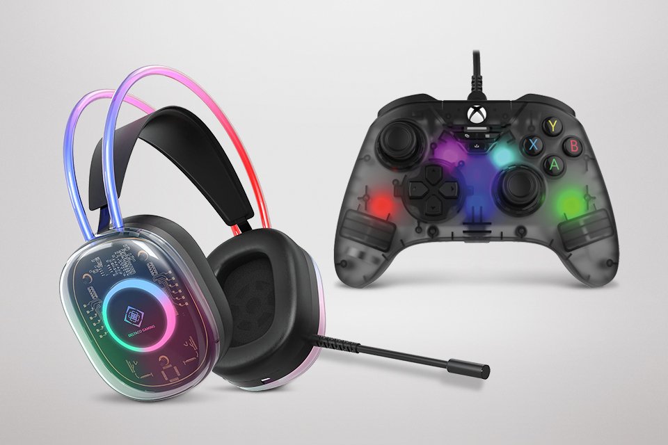 Buy selected Snakebyte RGB wired Xbox controllers. And save £5 on the Deltaco crystal RGB headset.