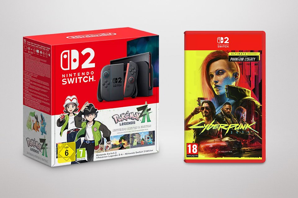 Save £10 on Cyberpunk 2077. When bought with any Nintendo Switch 2 console.