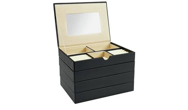 Black jewellry shop box