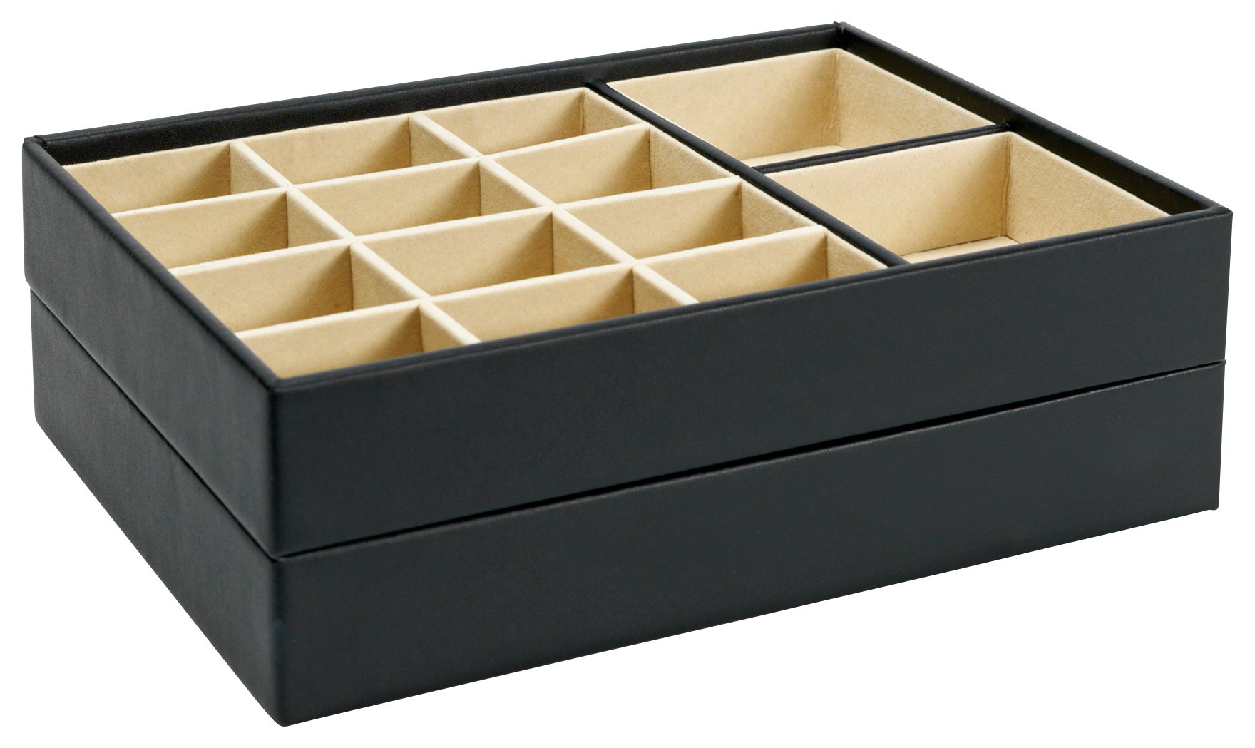 Black Faux Leather Stacking Jewellery Box Review