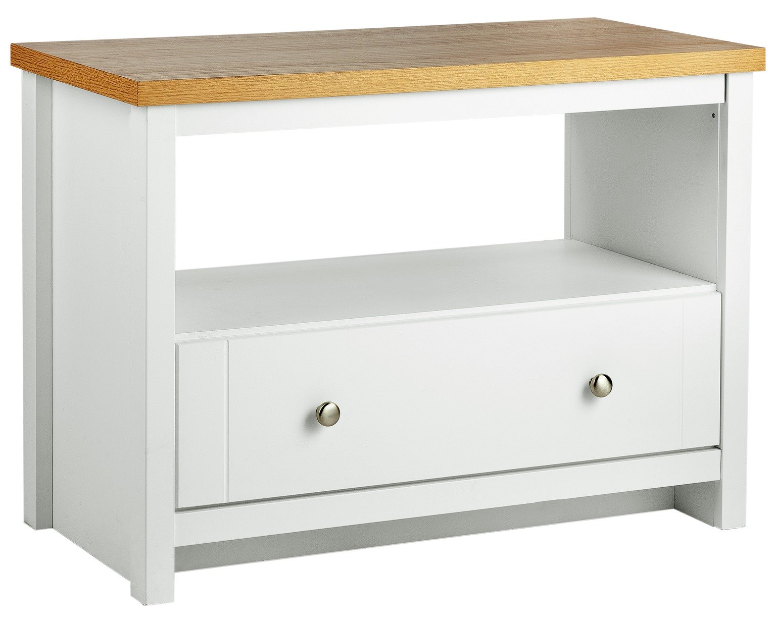 Argos Home Westbury 1 Drawer 1 Shelf Coffee Table - White