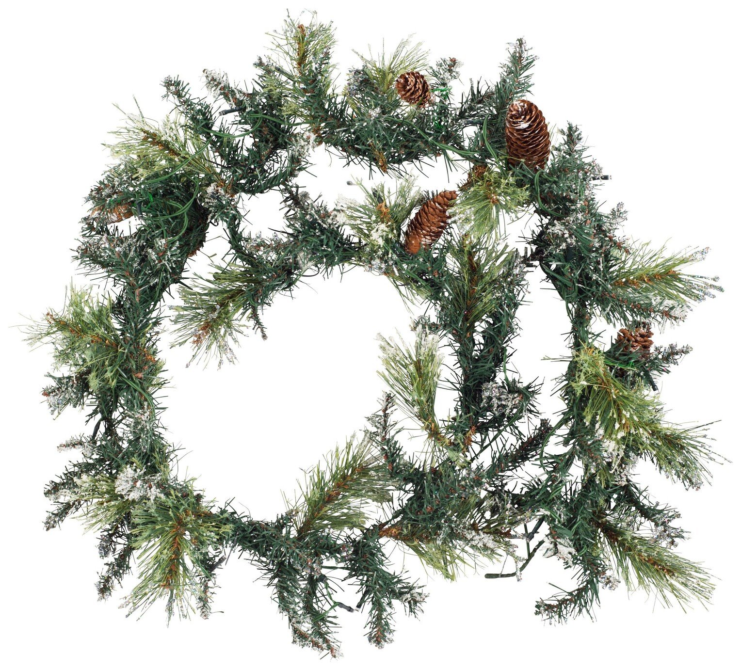 Argos Home 182cm Pre-Lit Snow Tipped Christmas Garland