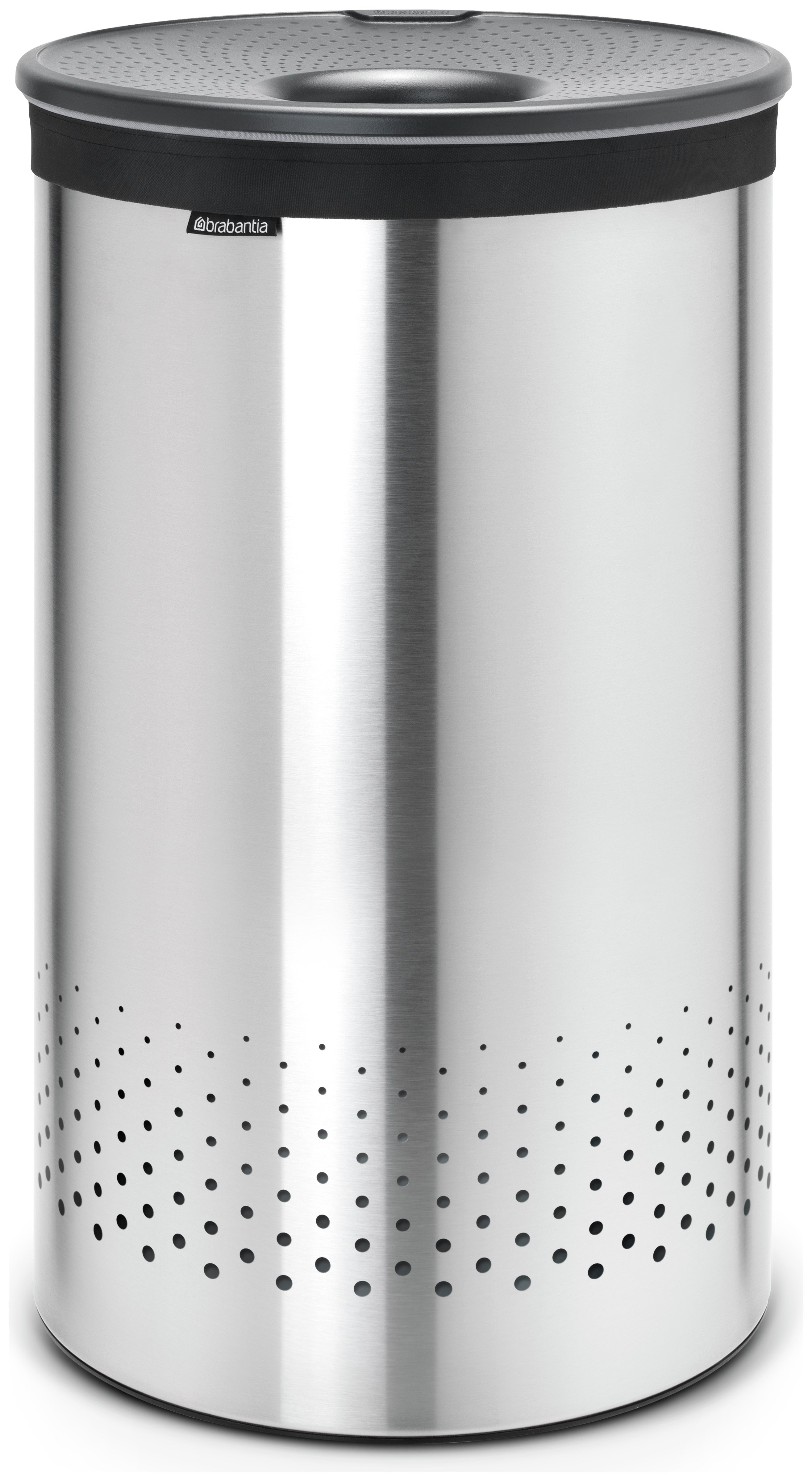 Brabantia 60 Litre Touch Laundry Bin - Matt Steel