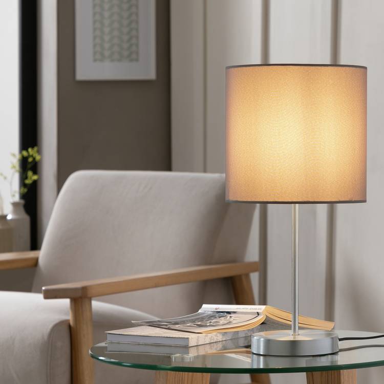 Argos Home Satin Stick Table Lamp - Flint Grey 0