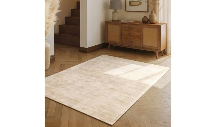 Hanse Home Cream Vikosa Jane Plain Rug - 200 x 300cm
