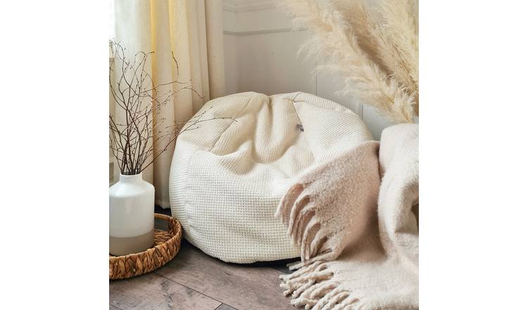 rucomfy Kids Slouch Crystal Bean Bag - Cream