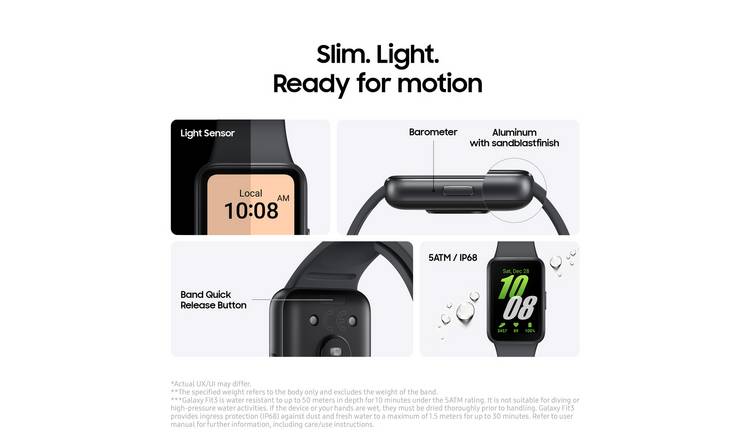 Samsung Galaxy Fit3 40mm Smart Watch - Black 7