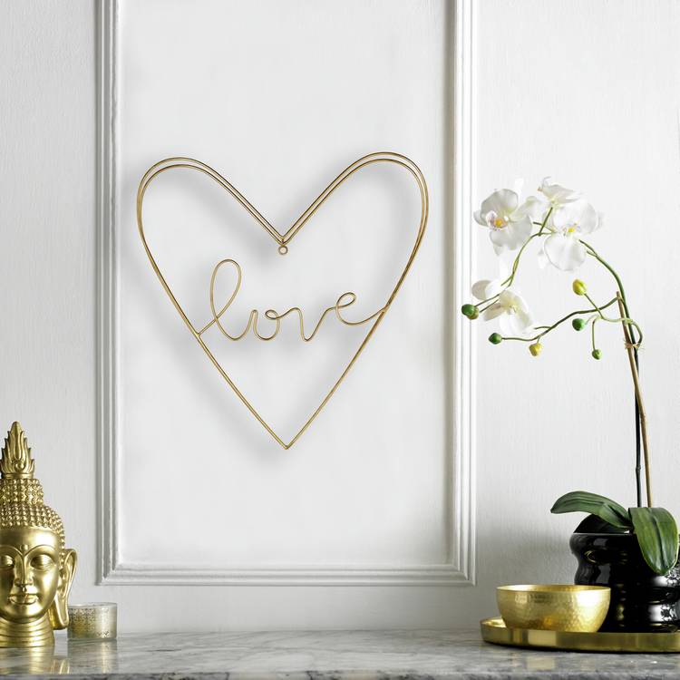 Art for the Home Amour Heart Metal Wall Sculpture - 40x40cm 0