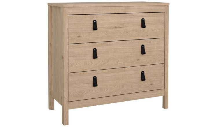 Tvilum Madrid 3 Drawer Chest - Oak