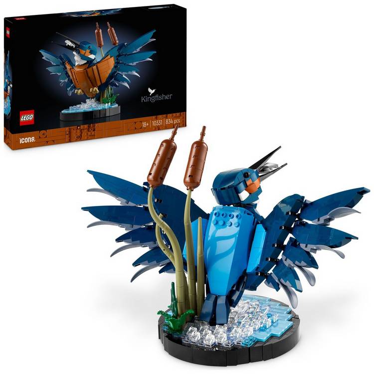 LEGO Icons Kingfisher Bird Building Kit for Adults 10331 0