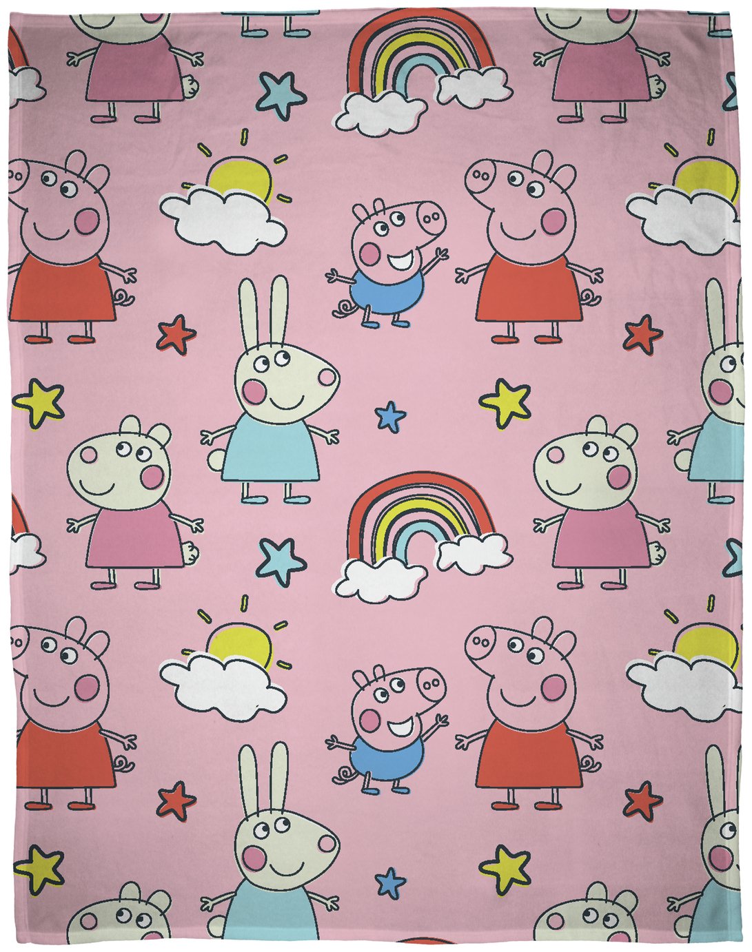 Peppa Pig Kids Throw - Multicoloured - 150X100cm