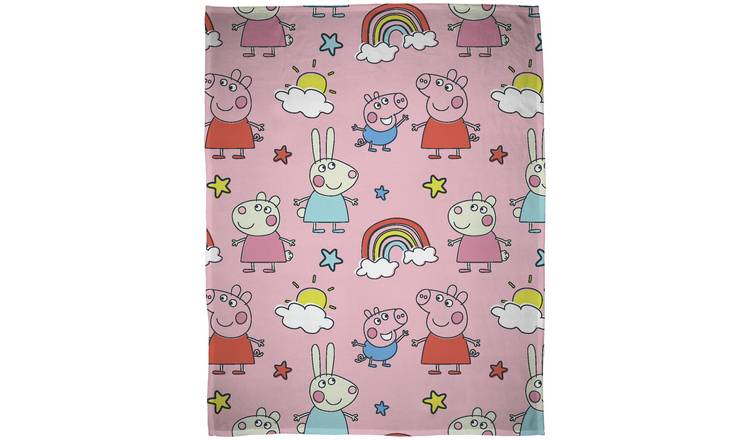 Buy Peppa Pig Kids Throw - Multicoloured - 150X100cm | Blankets and ...