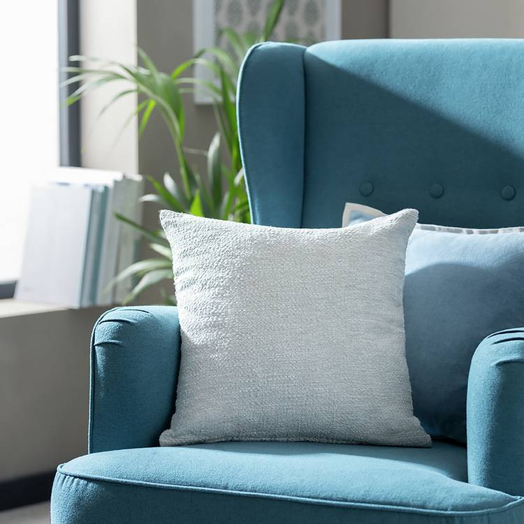 Habitat Woven Cushion - Natural - 43x43cm 0