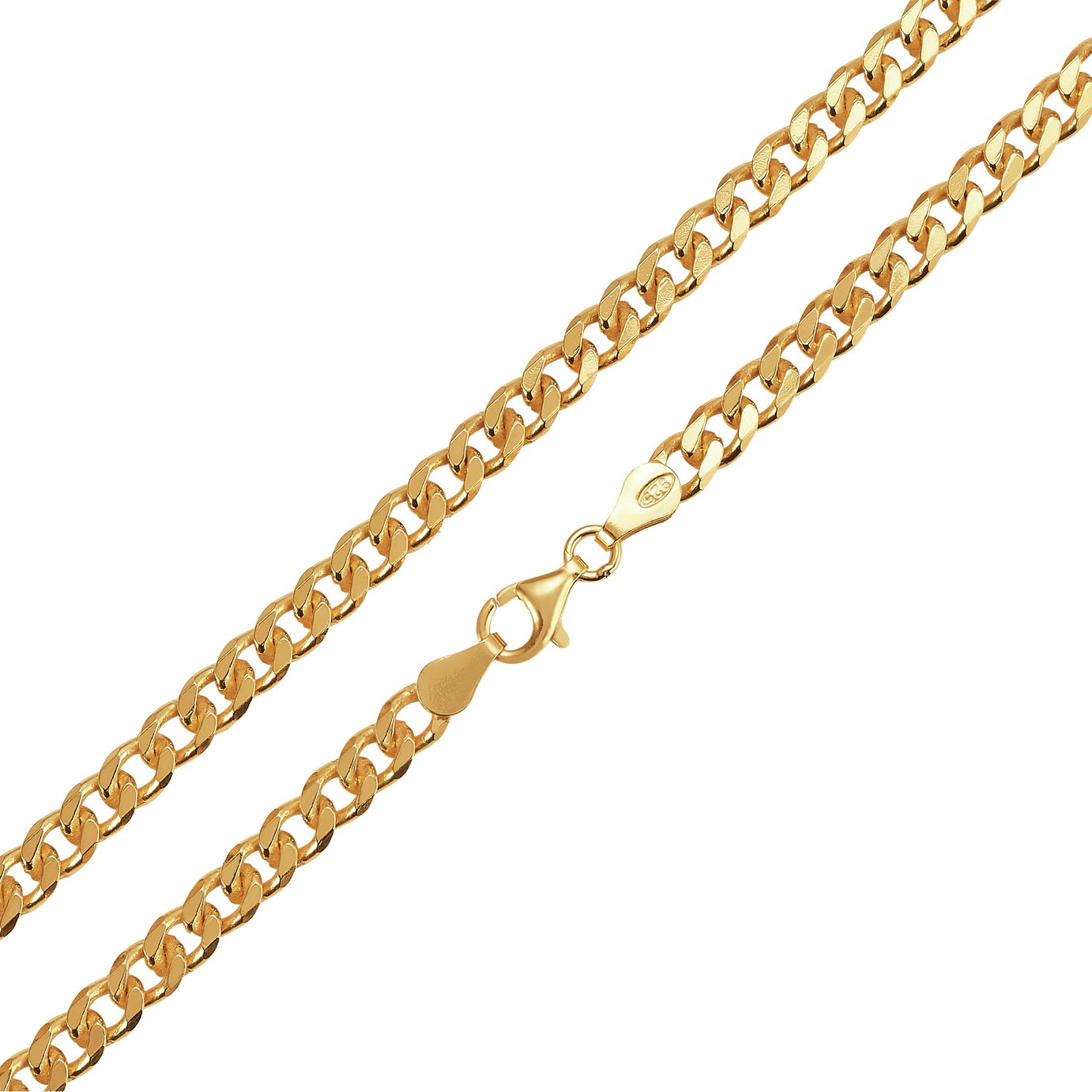 Revere 9ct Gold Plated Sterling Silver Curb 20 Inch Chain Review