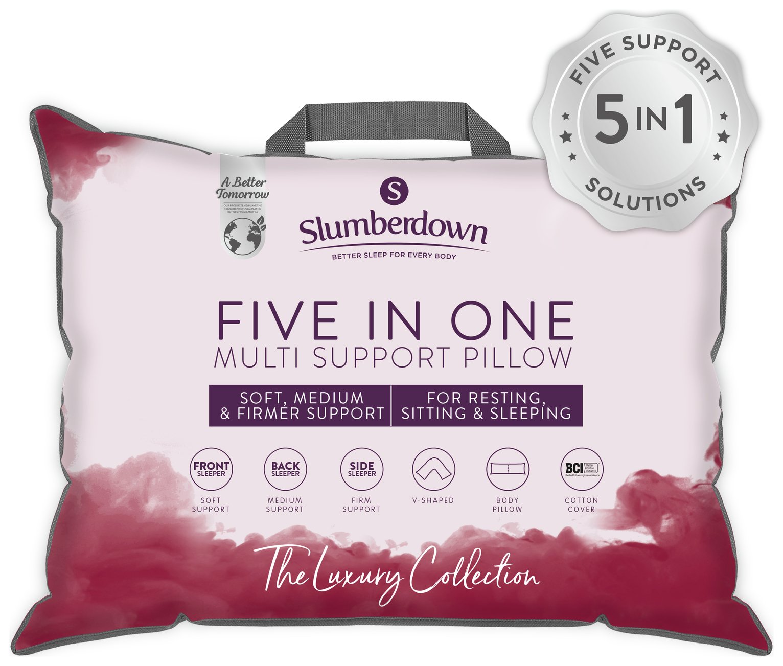 Slumberdown Orthopaedic 5-in-1 Multisupport Pillow