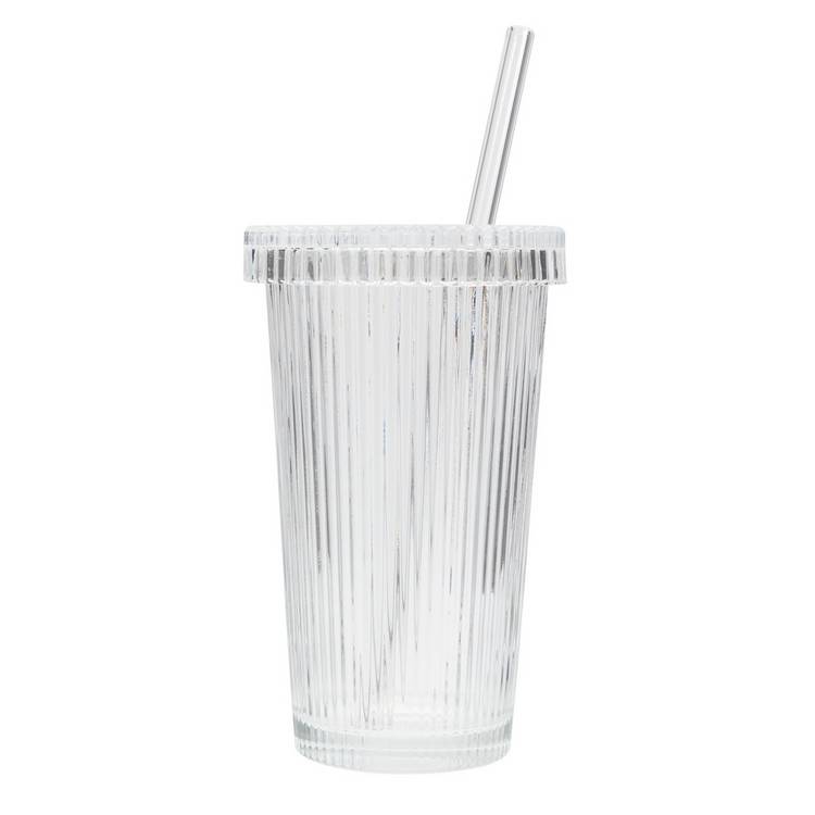 Habitat Ribbed Sipper Glass 0