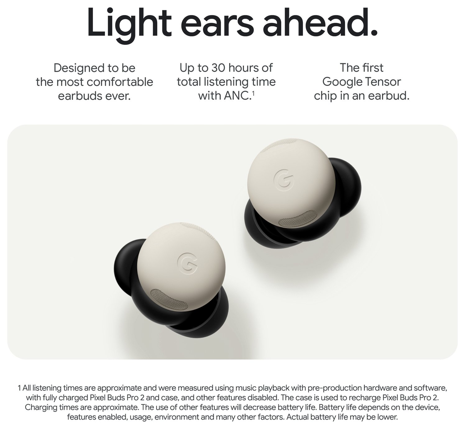 Buy Google Pixel Buds Pro 2 In-Ear Wireless Earbuds - Porcelain