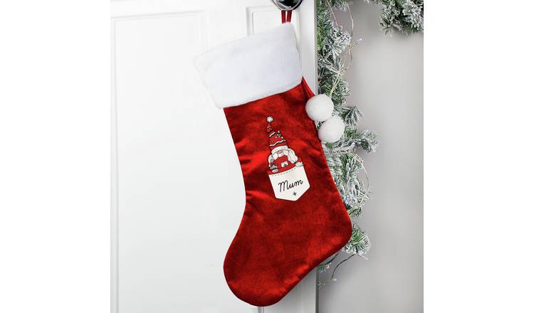 Personalised Message Gonk Female Christmas Stocking