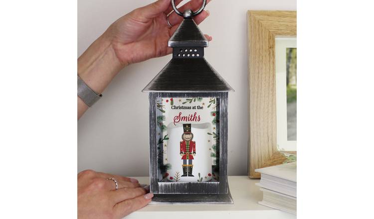 Personalised Message Nutcracker Lantern Christmas Decoration