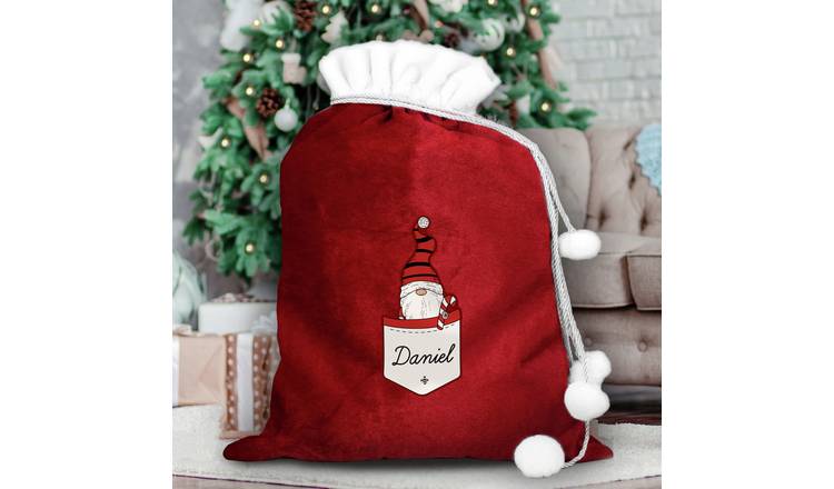 Personalised Message Gonk Boy Christmas Sack