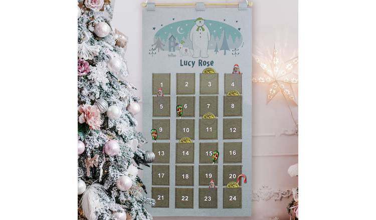 Personalised Message Snowman & Snowdog Advent Calendar