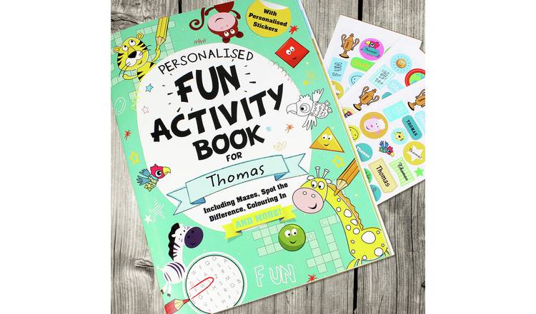 Personalised Message Activity Book With Stickers