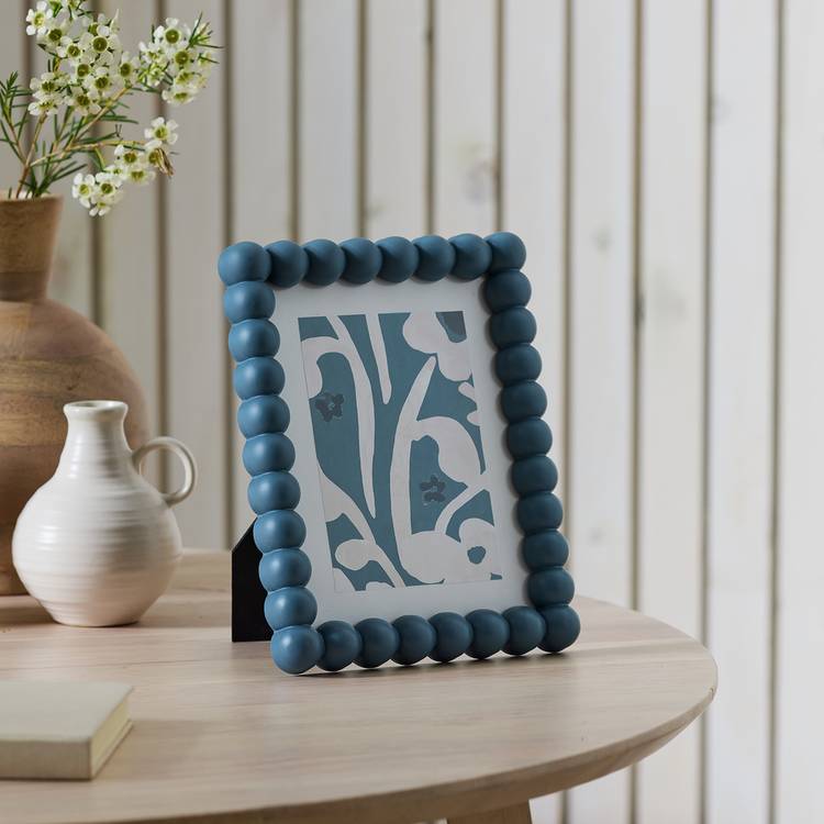 Habitat Blue Bobble Picture Frame - 5x7" 0