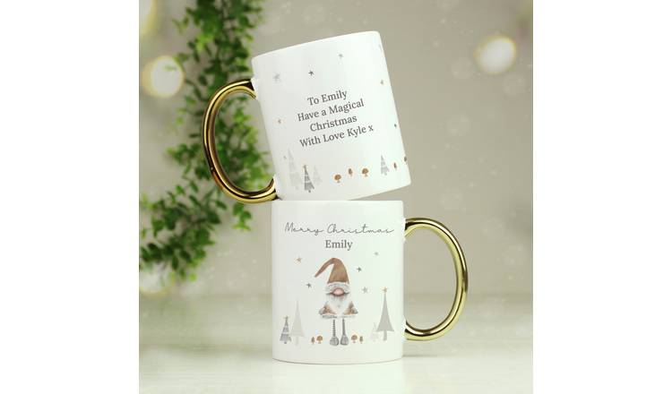 Personalised Message Gonk Christmas Mug