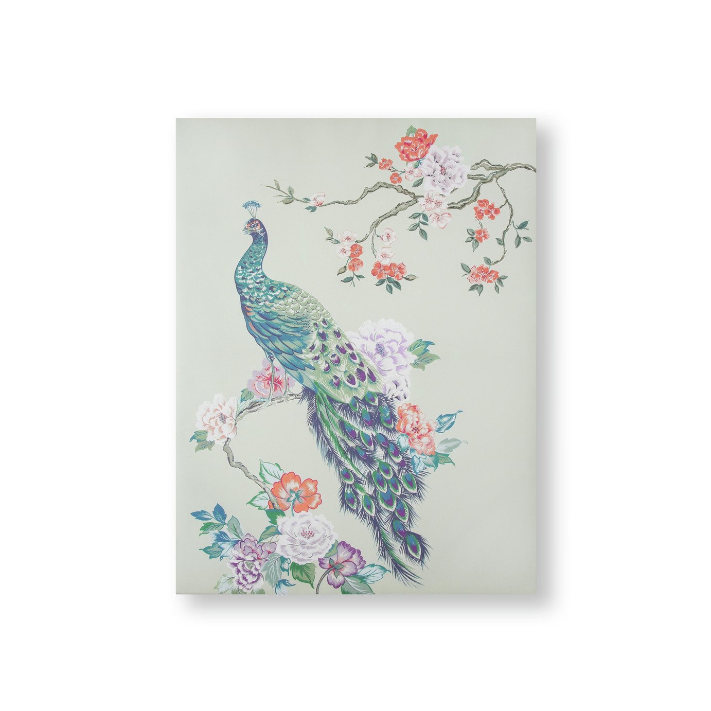 Art for the Home Pretty Peacock Printed Canvas Wall Art